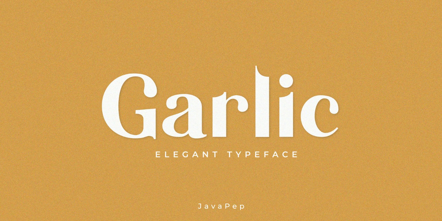 Шрифт Garlic